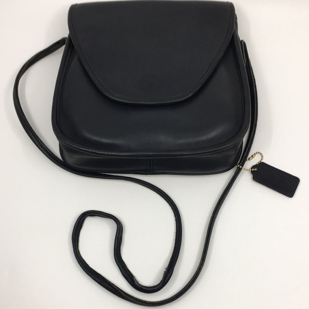 Coach Black Leather Crossbody Bag